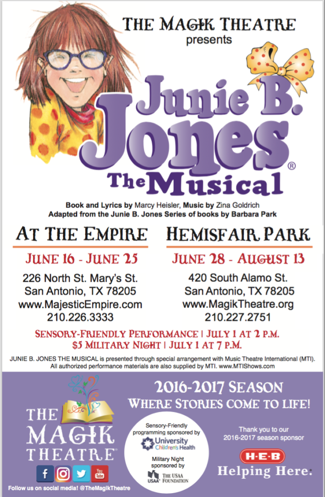 Find out why parents and kids love the Junie B Jones Books and enter for a chance to win tickets to Junie B Jones The Musical!! More details and activities here: 