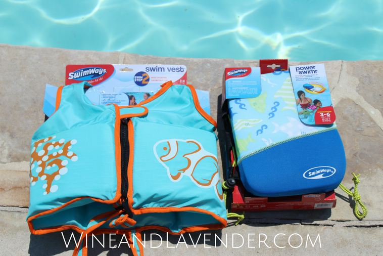 If you're swimming with kids this summer, staying safe is every parents concern. These swim vests and pool equipment from SwimWays are are the best water safety tools you can have! Check out how we used them here. 