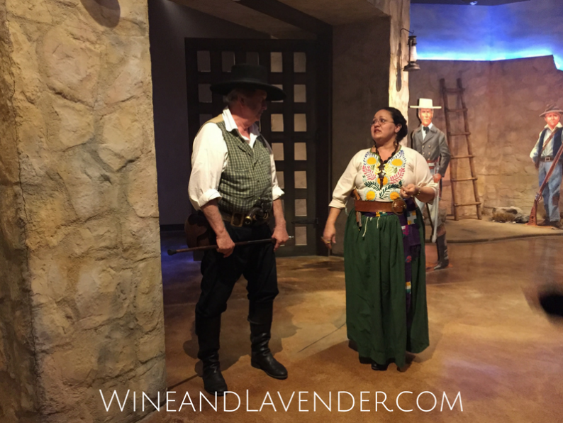 Actors from the Battle for Texas exhibition in San Antonio, Texas bring you through the experience by providing you with the history and emotions of the time. Check it out here.