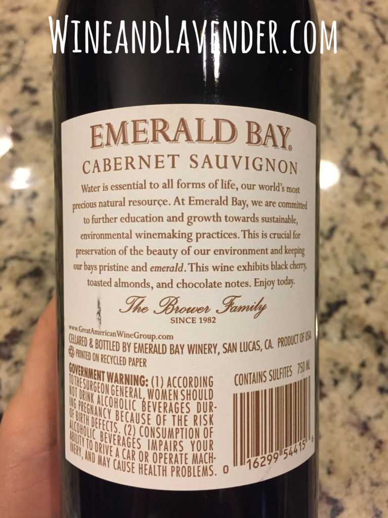 Emerald Bay Cabernet Review