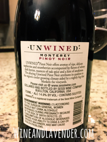 Unwined Pinot Noir